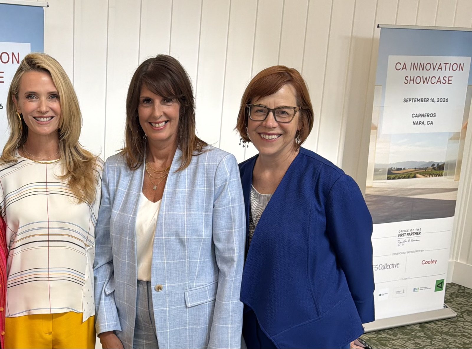 L.A. and Clair with First Partner Jennifer Siebel Newsom at the California Innovation Showcase